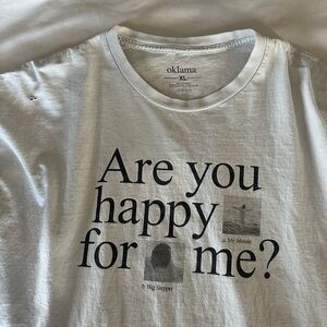 White Graphic Kendrick Tour T shirt